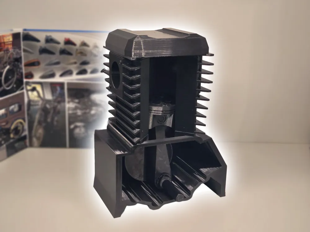 Engine Model working single-cylinder buildable kit