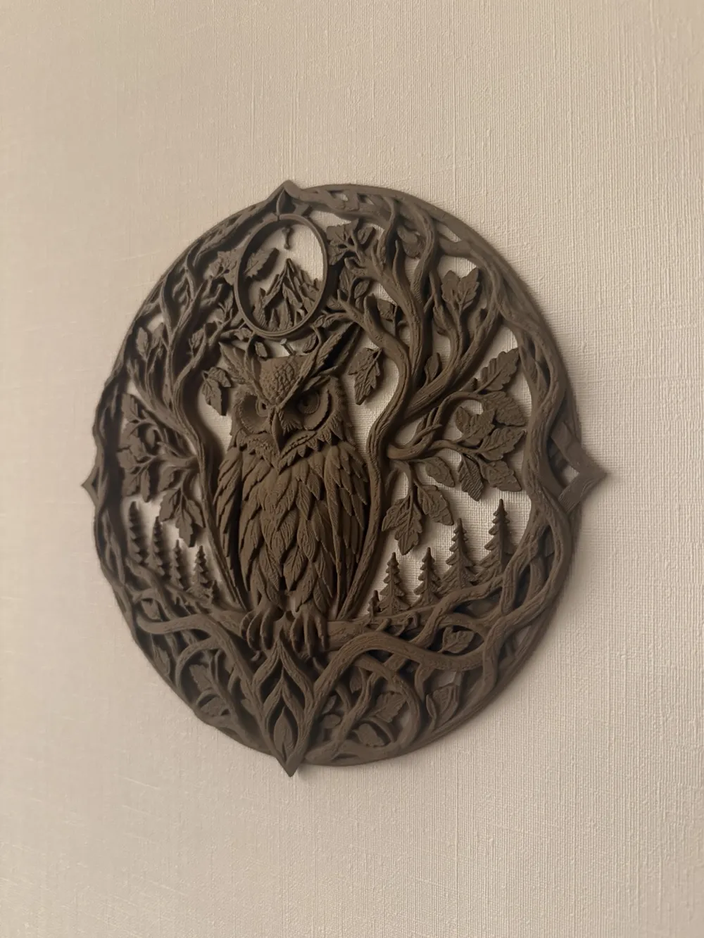 Eternal Roots - Owl | Forest Wall Art, photo 3 of 4 - Eternal Roots - Owl | Forest Wall Art Home Decor Items