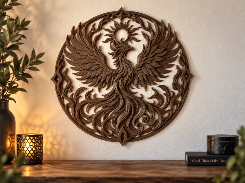 Eternal Roots - Phoenix | Fantasy Wall Art - Framed & Colour Wall Art, in stock