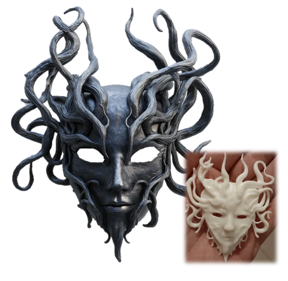 Ethereal Vines Mask, photo 2 of 4 - Masks, art