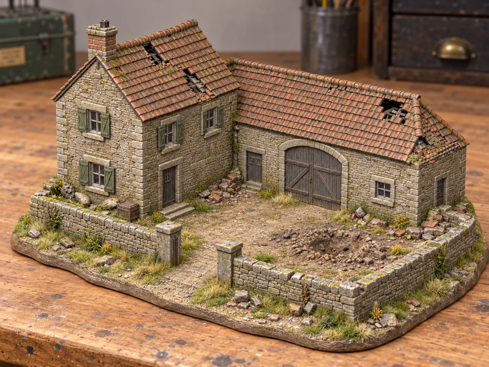 Fattoria Europea WWII con Fienile e Terreno - Architecture, in stock in India