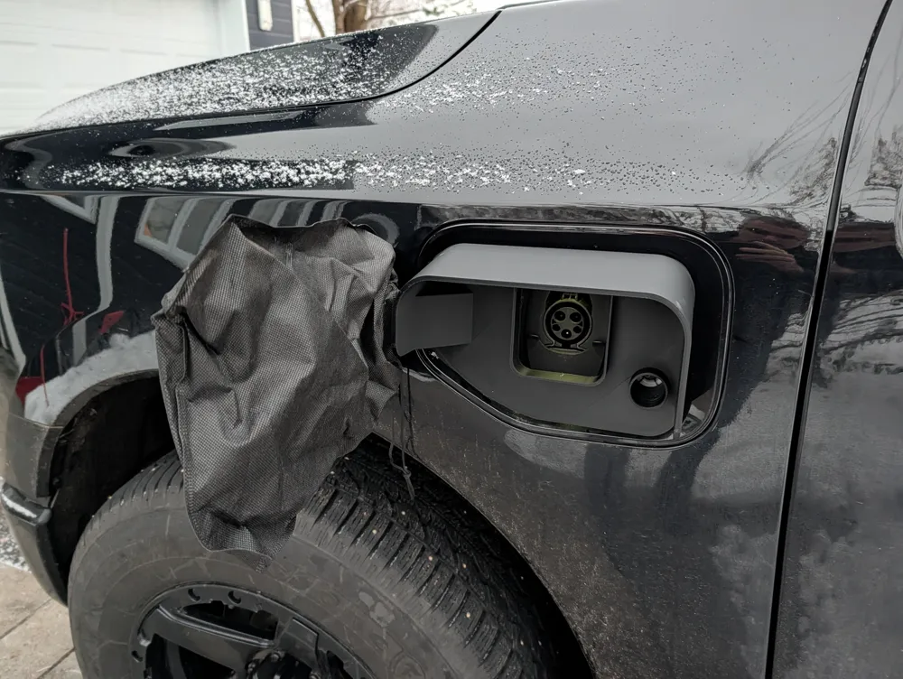 F-150 Lightning charging port weather protection, photo 2 of 4 - F-150 Lightning charging port weather protection Hobby & DIY