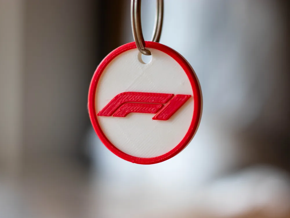 F1 Logo Keychain, photo 3 of 4 - F1 Logo Keychain Generative Art