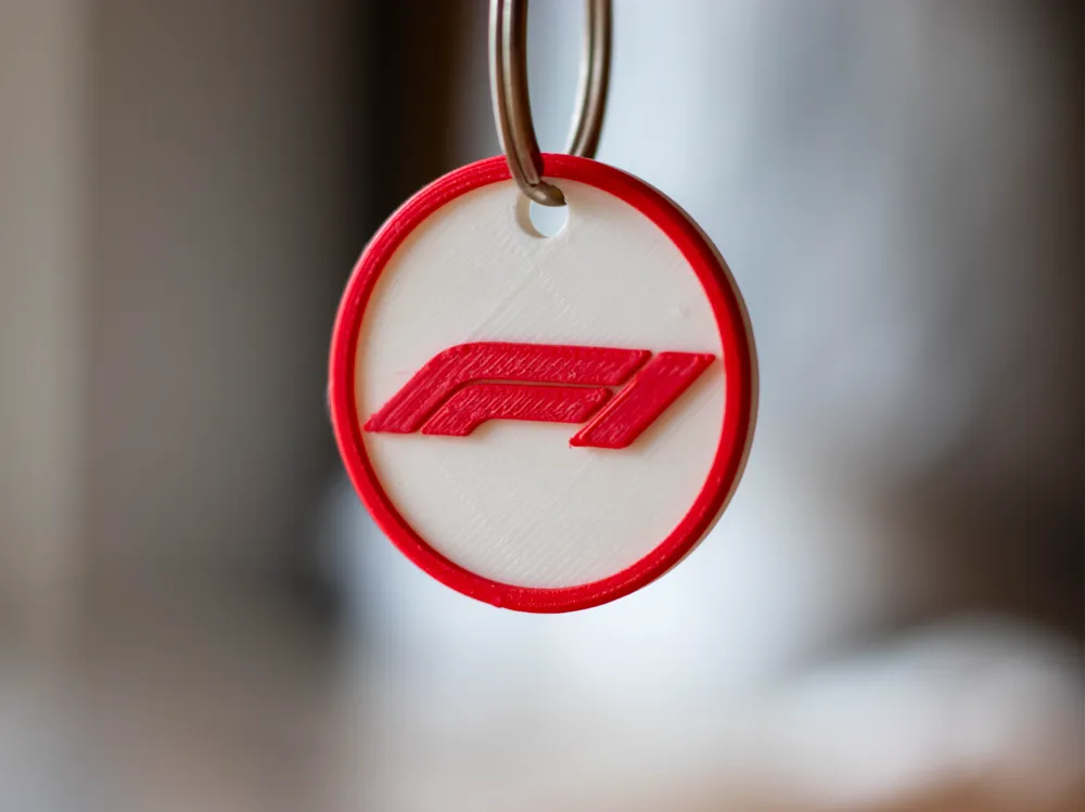 F1 Logo Keychain, photo 4 of 4 - F1 Logo Keychain Generative Art