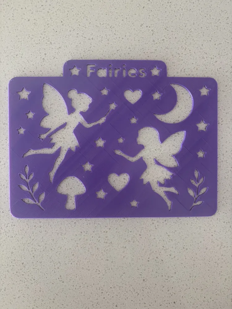 Fairy Stencil for Kids | Trace, Draw & Create, photo 4 of 4 - Fairy Stencil for Kids | Trace, Draw & Create Art & Craft Supplies