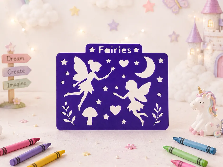 Fairy Stencil for Kids | Trace, Draw & Create