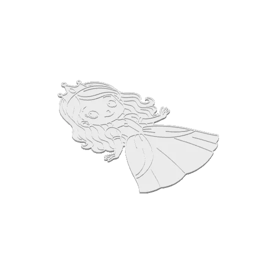 Fairytale Royal Princess Coloring Board Stencil, photo 3 of 3 - Fairytale Royal Princess Coloring Board Stencil Toys, Games & Hobbies