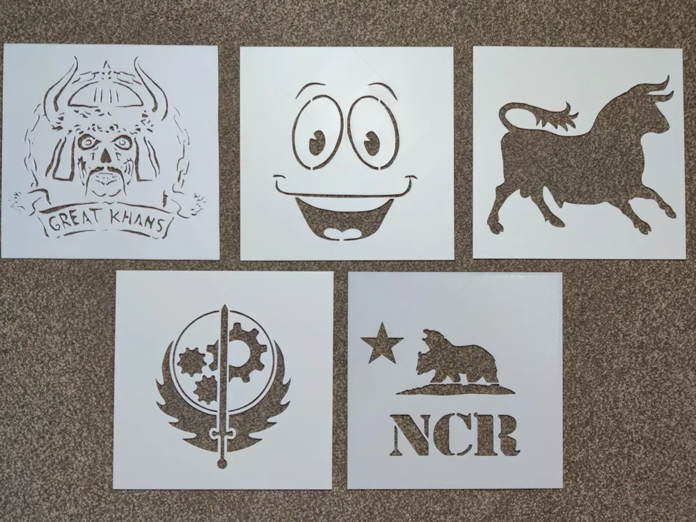 Fallout New Vegas Stencils - Stamps, Stencils & Embossers, in stock