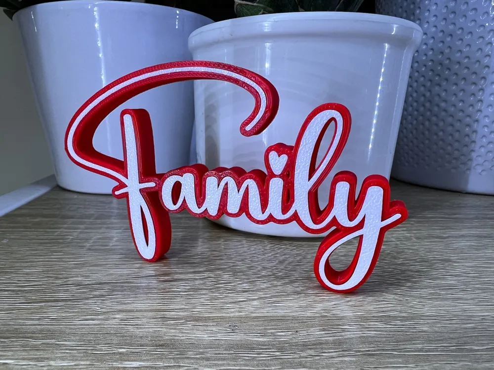 FAMILY sign decor ornament, photo 2 of 4 - Welcome & Family Signs, family art