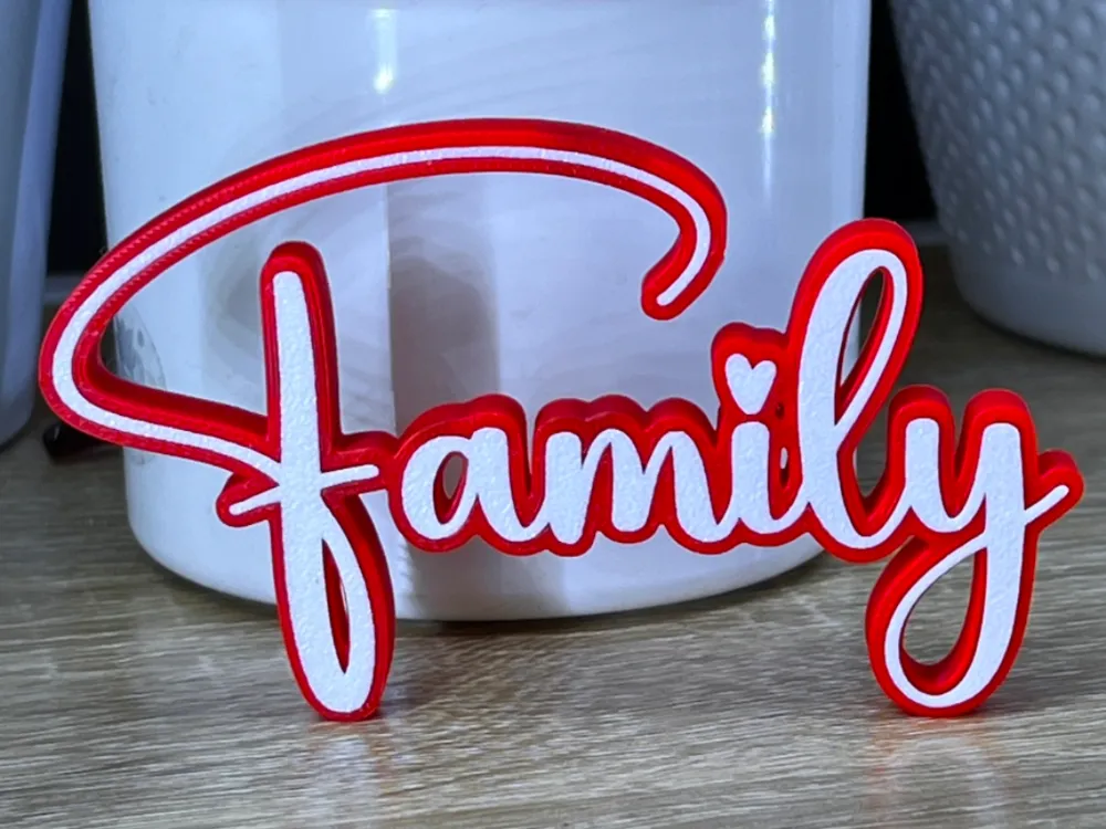 FAMILY sign decor ornament