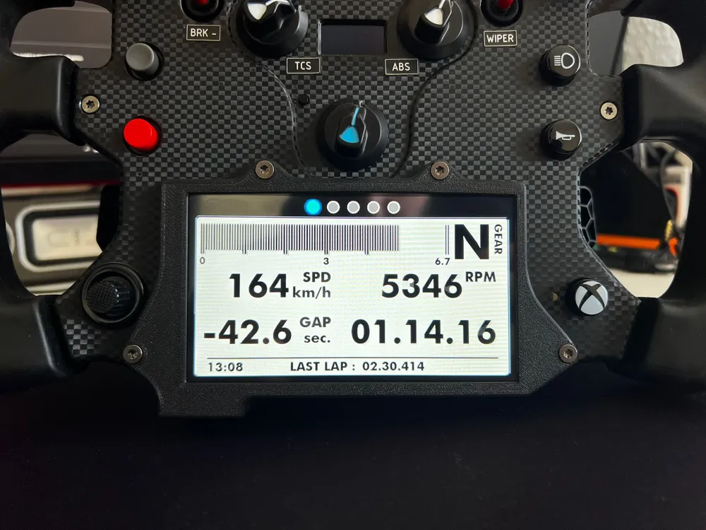 Fanatec McLaren GT3 Wheel VoCore Screen 4" and 5", photo 2 of 4 - Dashboard & Console Accessories, gaming
