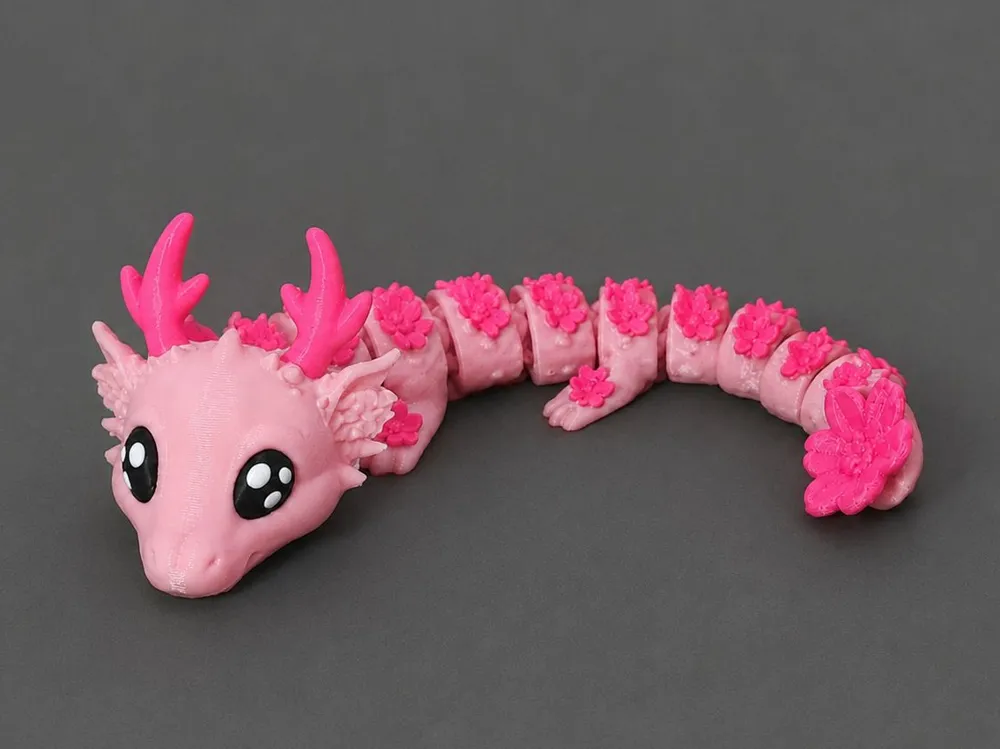 Fantasy Blossom Dragon - Pink Flowers Queen, photo 2 of 3 - Fantasy Blossom Dragon - Pink Flowers Queen Miniatures