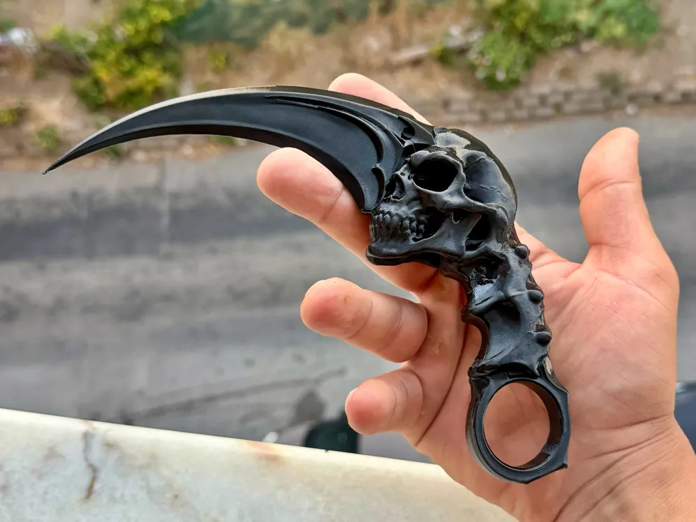Fantasy Skull Karambit, Decorative Display Prop, photo 2 of 4 - Fantasy Skull Karambit, Decorative Display Prop Props & Cosplay
