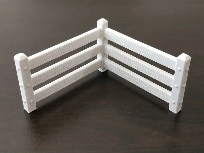 Farm Fence Corner 1:32, photo 2 of 3 - Farm Fence Corner 1:32 Miniatures