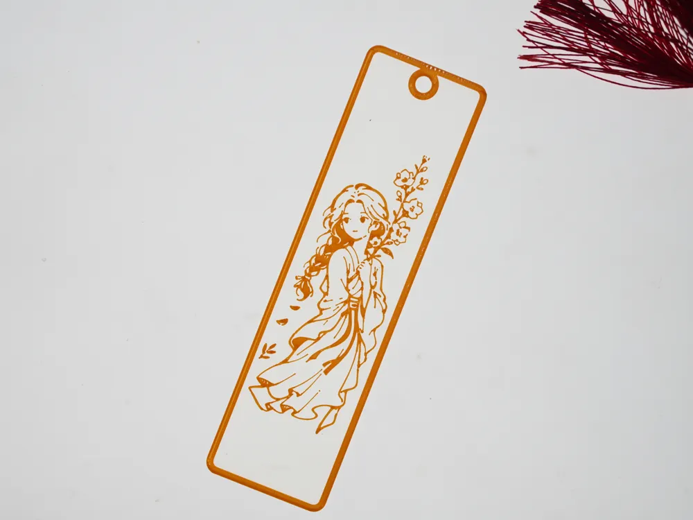 Translucent Organza Bookmark, Blossom, photo 2 of 3 - Translucent Organza Bookmark, Blossom Art