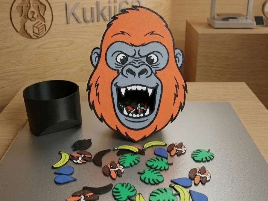 Feeding Gorilla Head, Interactive Educational Toy
