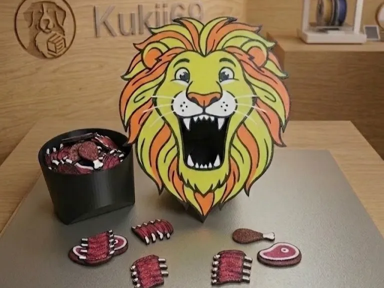 Feeding Lion Head, Interactive Educational Toy