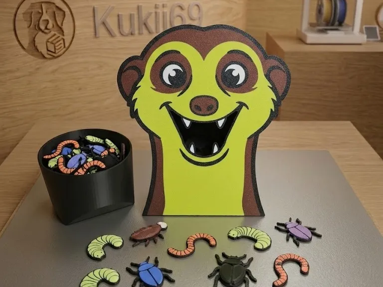 Feeding Meerkat Head, Interactive Educational Toy
