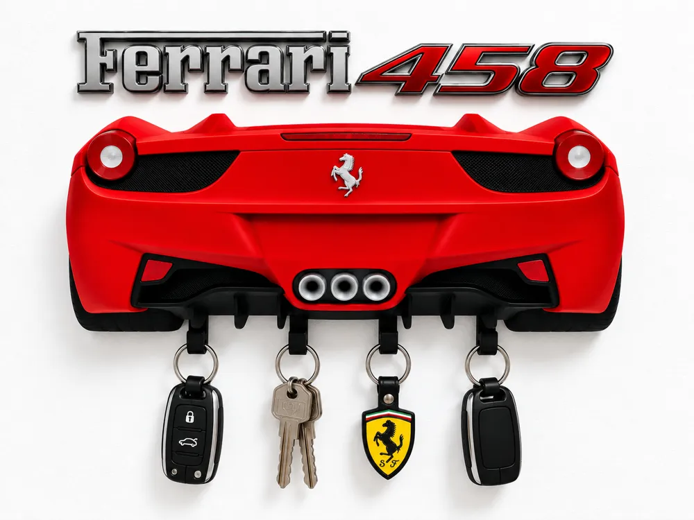 Ferrari 458, Support mural porte-clés - Decor, in stock in India