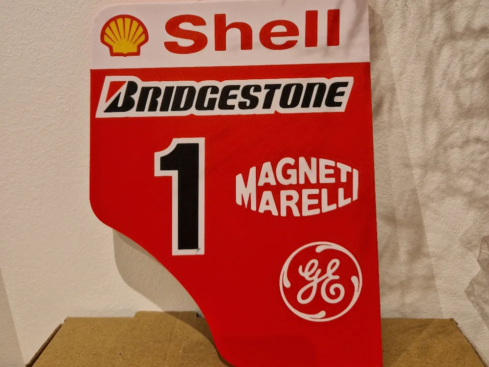 Ferrari F1 rear spoiler cover Michael Schumacher