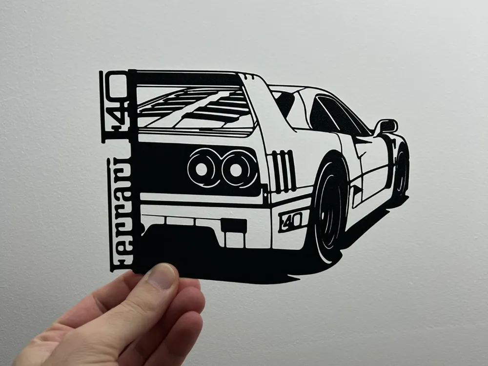 Ferrari F40 - decorazione da parete