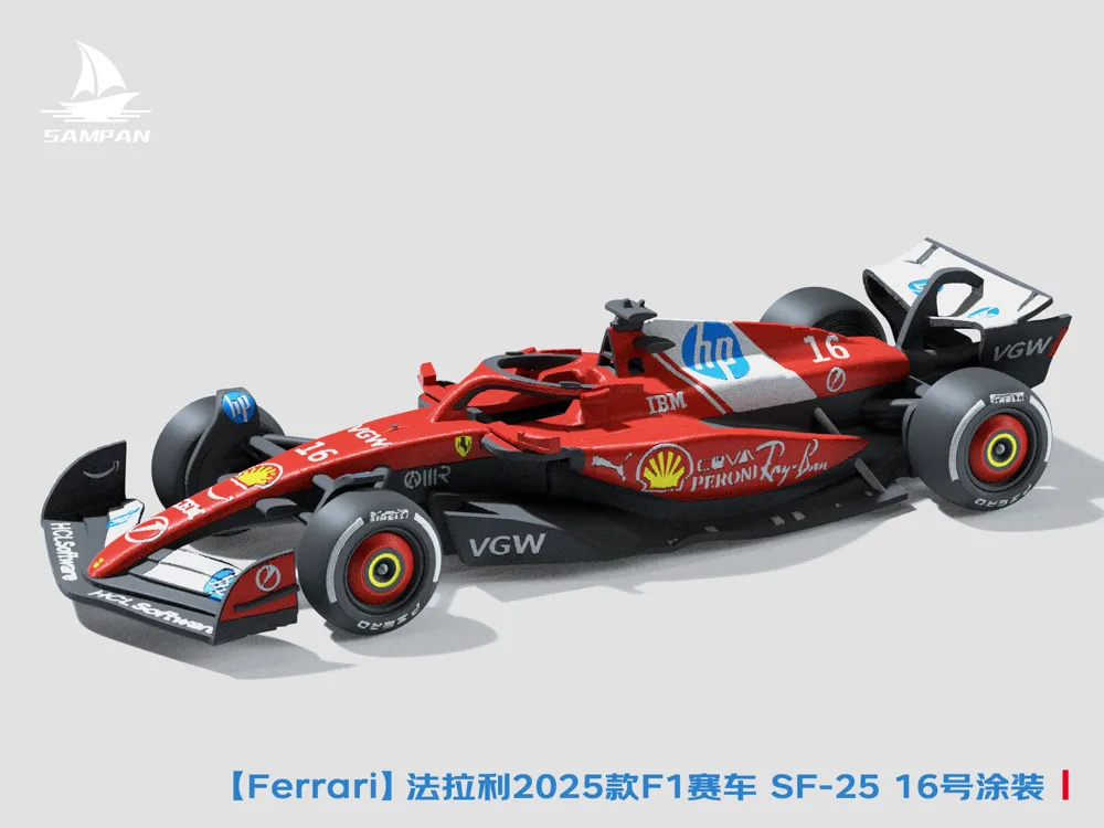 Ferrari 2025 F1 SF-25 Race Car Model #16