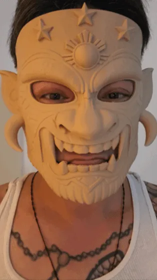 Filipino Tribal Mask, photo 2 of 4 - Filipino Tribal Mask Props & Cosplay