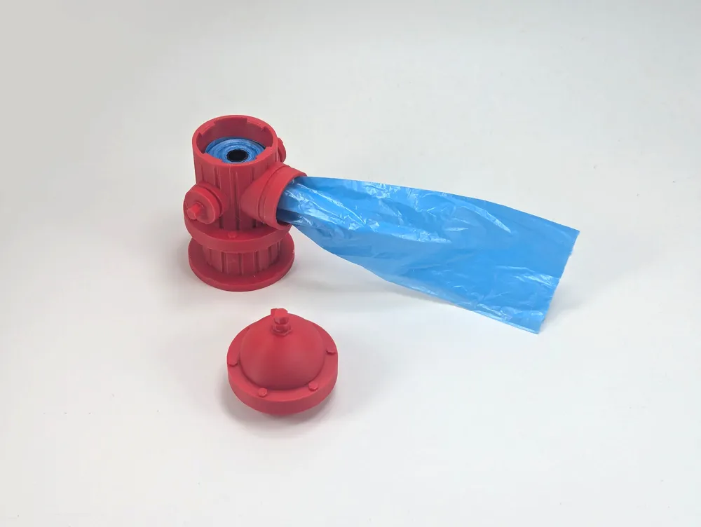 Fire Hydrant Doggie Bag Dispenser, photo 3 of 4 - Fire Hydrant Doggie Bag Dispenser Pets