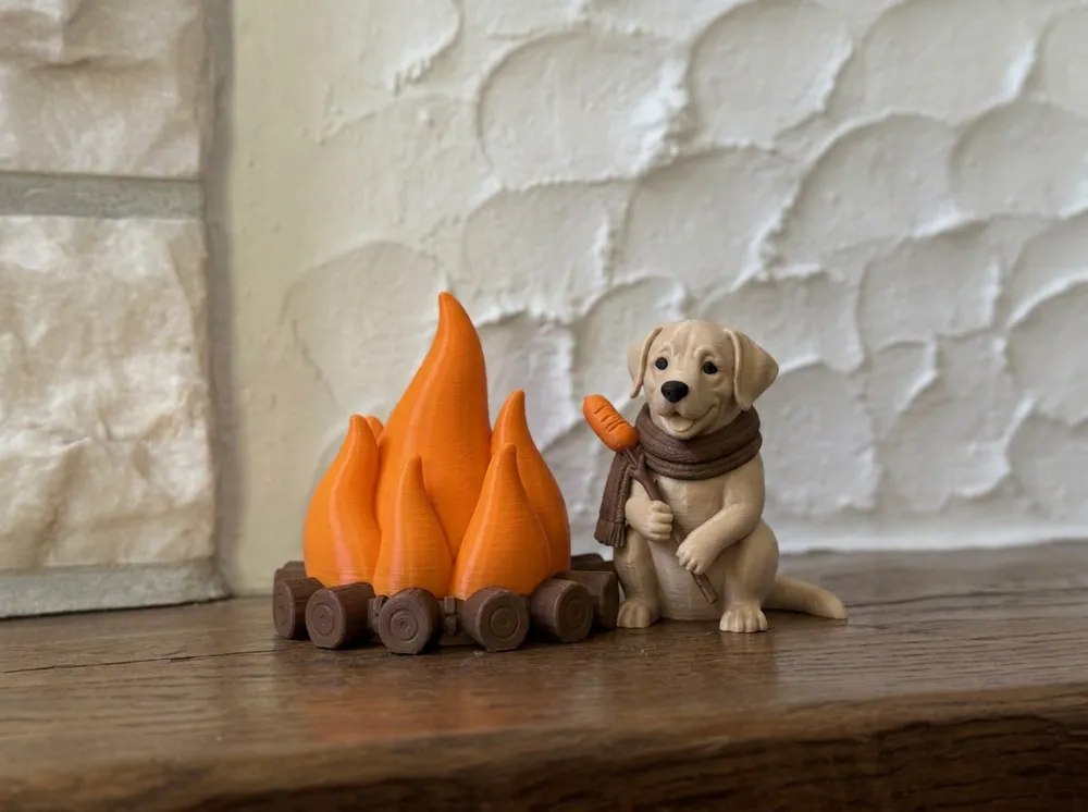 Fireside Friends Labrador, photo 2 of 4 - Fireside Friends Labrador Figurines & Collectibles