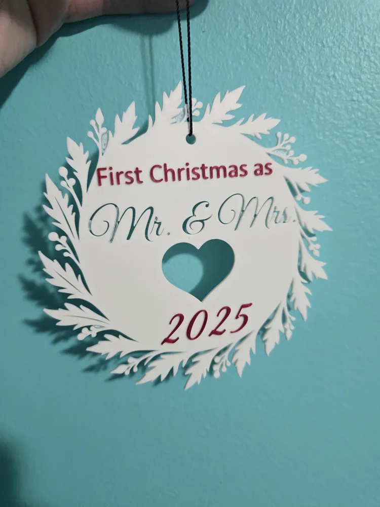 Fisrt Chrismas Mr. and Mrs., photo 2 of 4 - Wedding Decor & Favours, Christmas