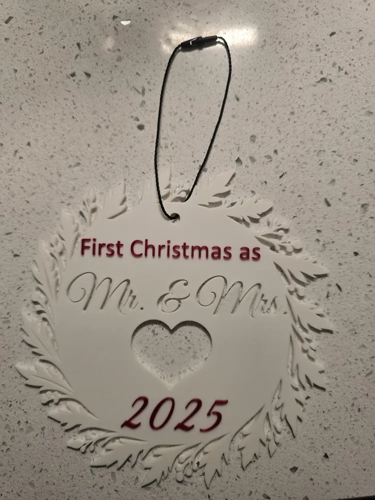 Fisrt Chrismas Mr. and Mrs., photo 4 of 4 - Wedding Decor & Favours, wedding