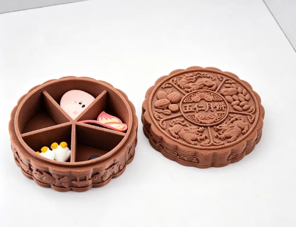 Mooncake Storage Box, Jade Rabbit and Chang'e, photo 2 of 4 - Mooncake Storage Box, Jade Rabbit and Chang'e Tools