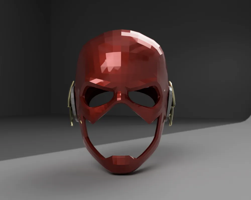 Flash inspired Wearable mask, photo 2 of 4 - Superhero Masks, barry allen