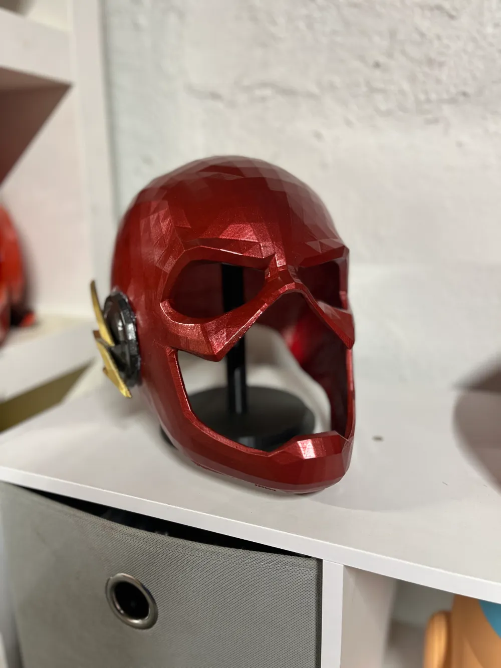 Flash inspired Wearable mask, photo 3 of 4 - Superhero Masks, wearable helmet