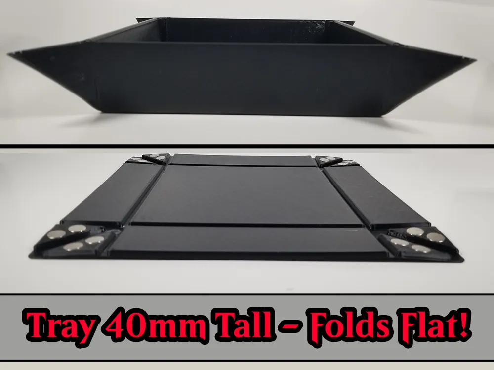 Flat Folding Dice Tray for DnD / MTG / Board Games, photo 4 of 4 - Flat Folding Dice Tray for DnD / MTG / Board Games Toys & Games