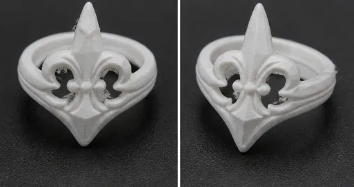 Fleur‑de‑Lis Heart Ring-Fleur‑de‑Lis Heart Ring, photo 2 of 4 - Hair Ties, Cuffs & Beads, personalization