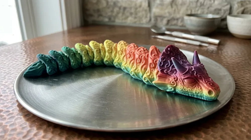 Flexi Articulated Dragon, photo 2 of 4 - Flexi Articulated Dragon Fidget & Sensory Toys