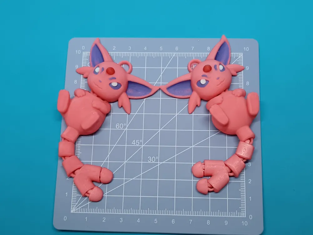 Flexi Espeon Articulated Keychain, photo 3 of 4 - Flexi Espeon Articulated Keychain Toys & Games