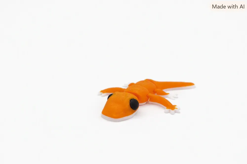 Flexi Gecko Lizard Articualted Mini, photo 2 of 4 - Flexi Gecko Lizard Articualted Mini Miniatures
