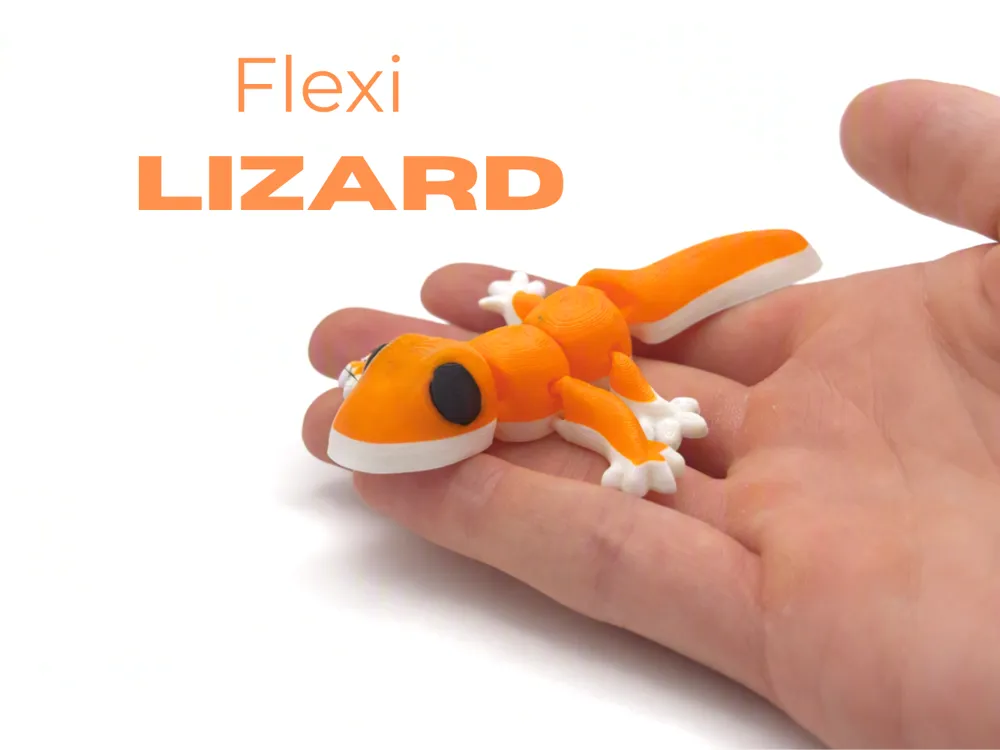 Flexi Gecko Lizard Articualted Mini, photo 3 of 4 - Flexi Gecko Lizard Articualted Mini Miniatures