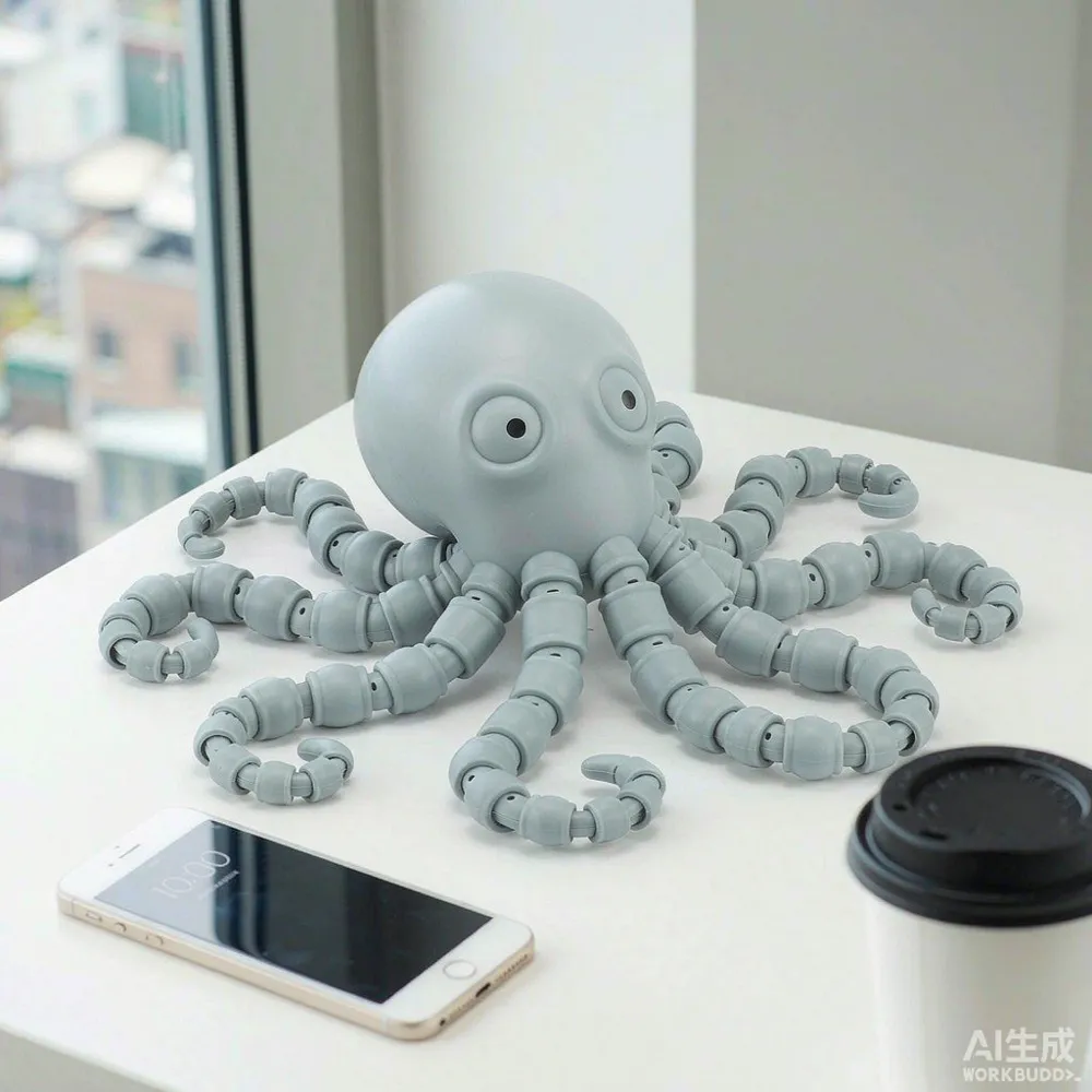 Flexi Octopus Desk Toy, photo 3 of 3 - Flexi Octopus Desk Toy Toys & Games