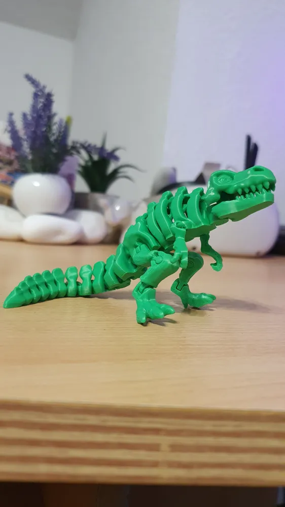 Flexi Poseable T-Rex Skeleton Toy, photo 5 of 5 - Articulated Snakes & Lizards, trex