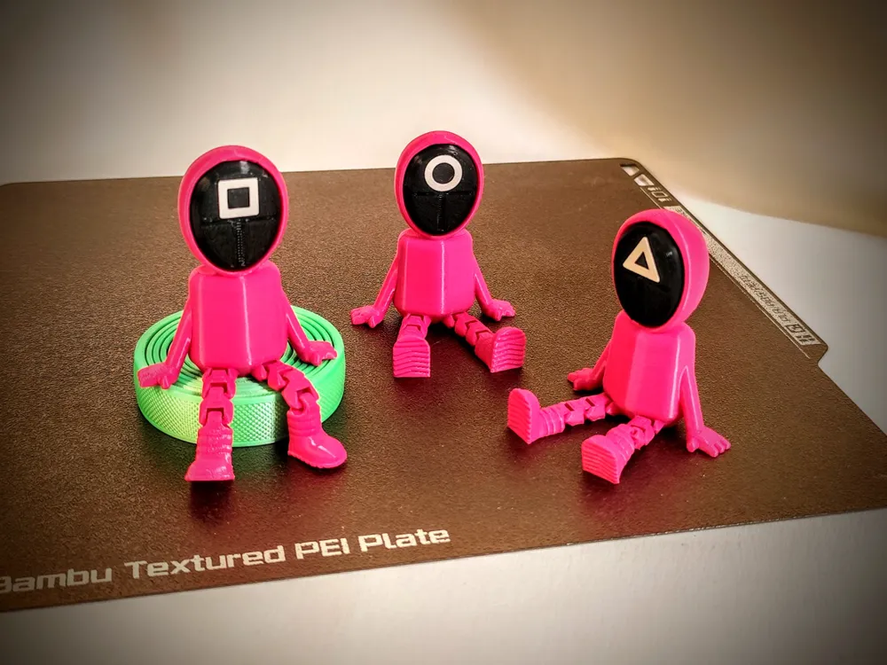 Flexi Squid Game Buddies-No Glue,Snap-Fit Masks!, photo 4 of 4 - Flexi Squid Game Buddies-No Glue,Snap-Fit Masks! Props & Cosplay