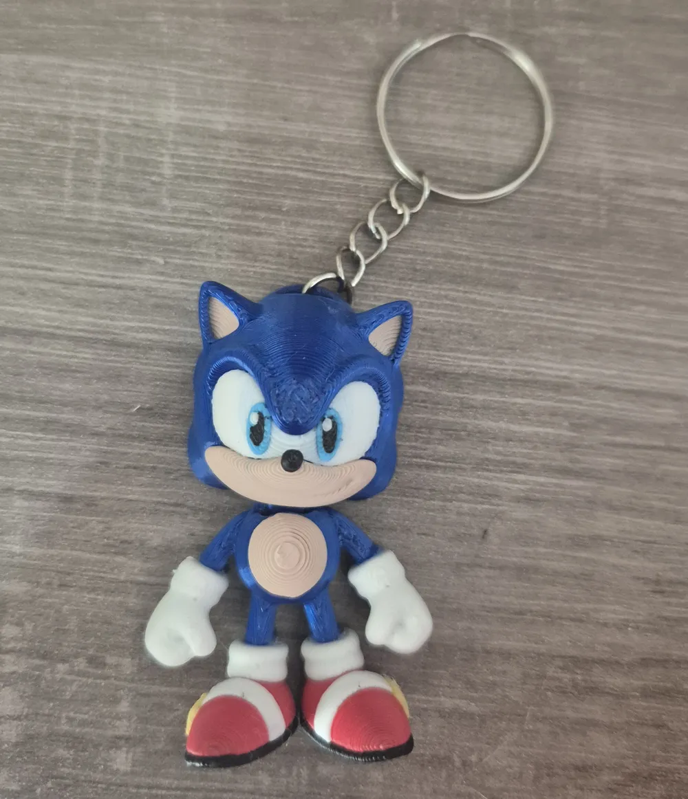 Flexiby 001 - Sonic Flexy Keychain, photo 3 of 4 - Flexiby 001 - Sonic Flexy Keychain Miniatures