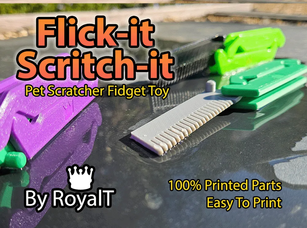 Flick-it Scritch-it [Pet Scratcher Fidget]
