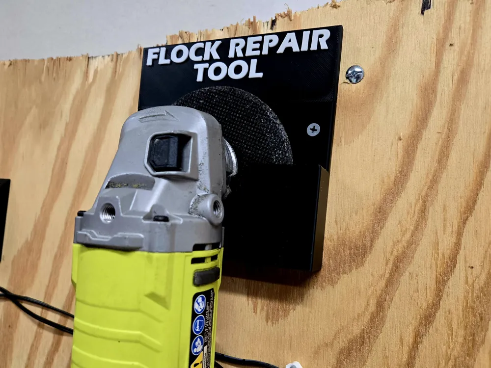 Flock Repair Angle Grinder Holder - Wall Mount, photo 4 of 4 - Flock Repair Angle Grinder Holder - Wall Mount Tools