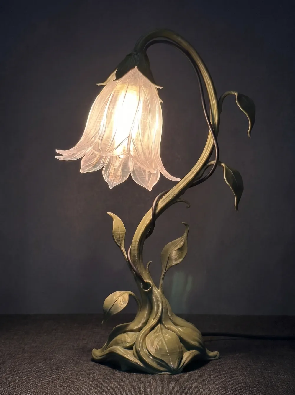 FloraGlow Botanical Lamp, photo 4 of 5 - Table & Desk Lamps, Home Decor