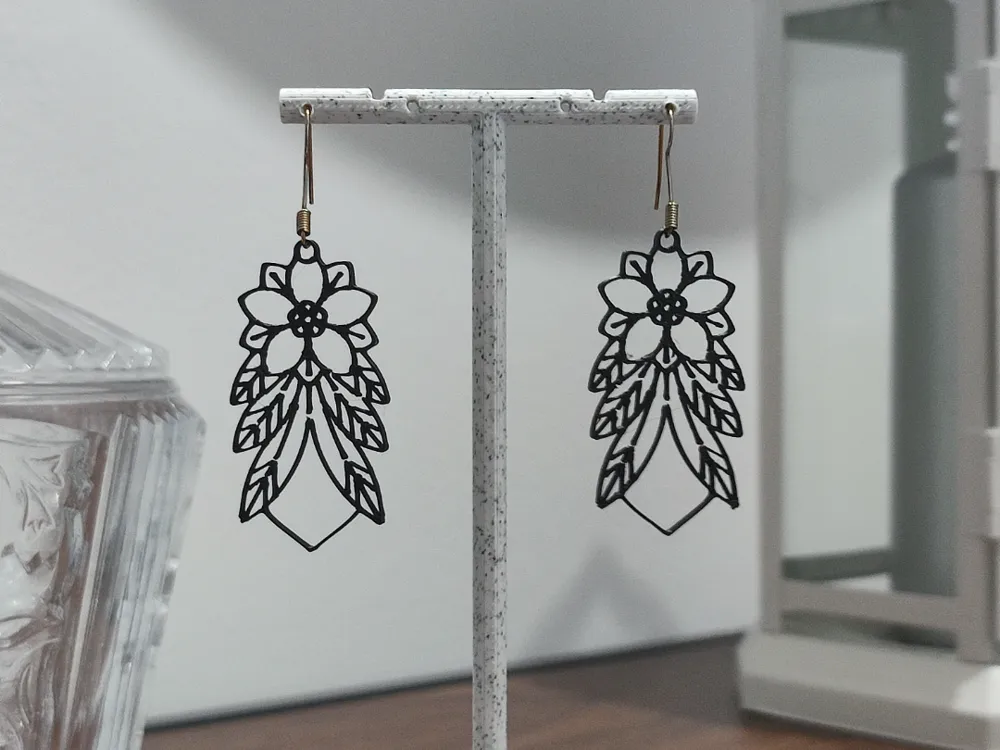 Aretes Cascada Floral - Geometric & Statement Earrings, in stock in India