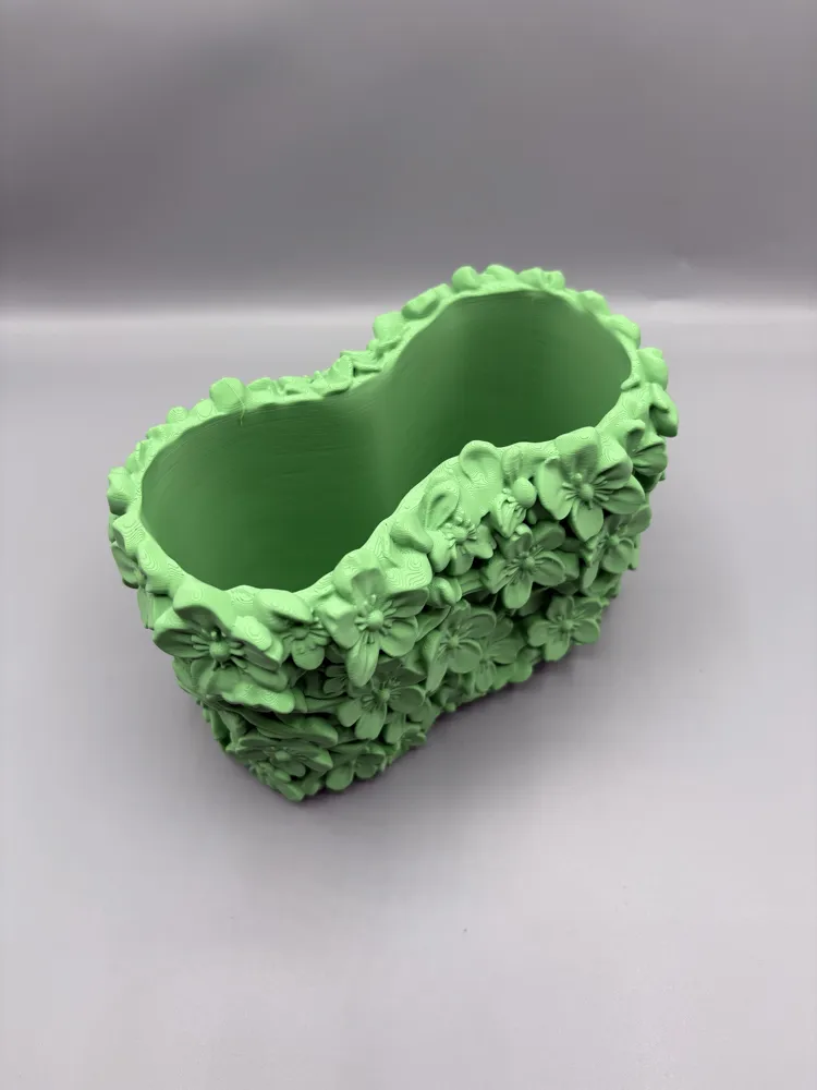 Floral Desk Organizer & Pen Holder Container, photo 4 of 4 - Floral Desk Organizer & Pen Holder Container Household