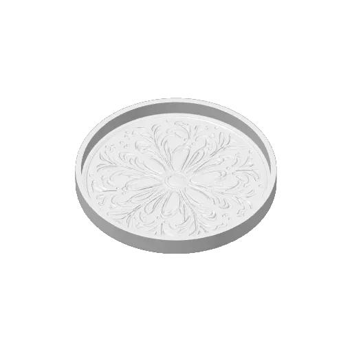 Floral Mandala Decorative Tray, photo 4 of 4 - Floral Mandala Decorative Tray Home Decor Items